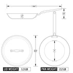 Eater x Heritage Steel 10.5-inch Fry Pan with Lid by Heritage Steel — view 3