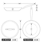 Titanium Series 10.5-inch Fry Pan with Lid by Heritage Steel — view 5