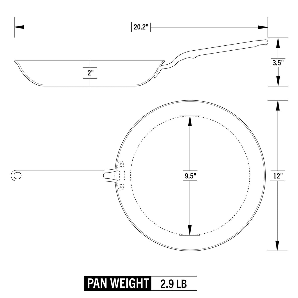 Eater x Heritage Steel 12-inch Fry Pan by Heritage Steel — view 5