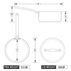 Eater x Heritage Steel 2 Quart Saucepan with Lid by Heritage Steel — view 5