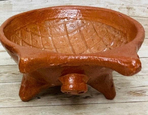 Authentic Mexican Pig Molcajete – Molcajete Mexicano de Barro en Forma de Marranito - product photo 2