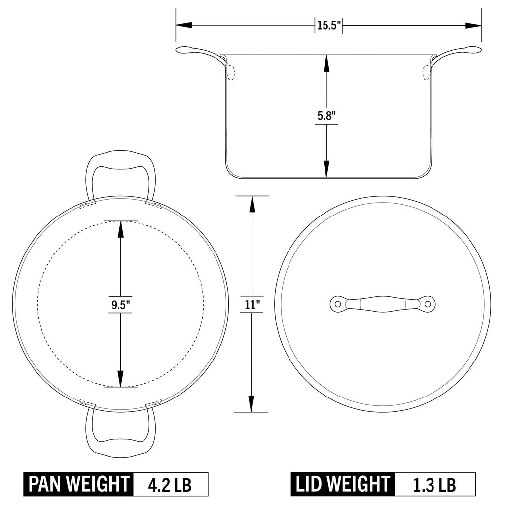 Eater x Heritage Steel 8 Quart Stock Pot with Lid by Heritage Steel — view 5