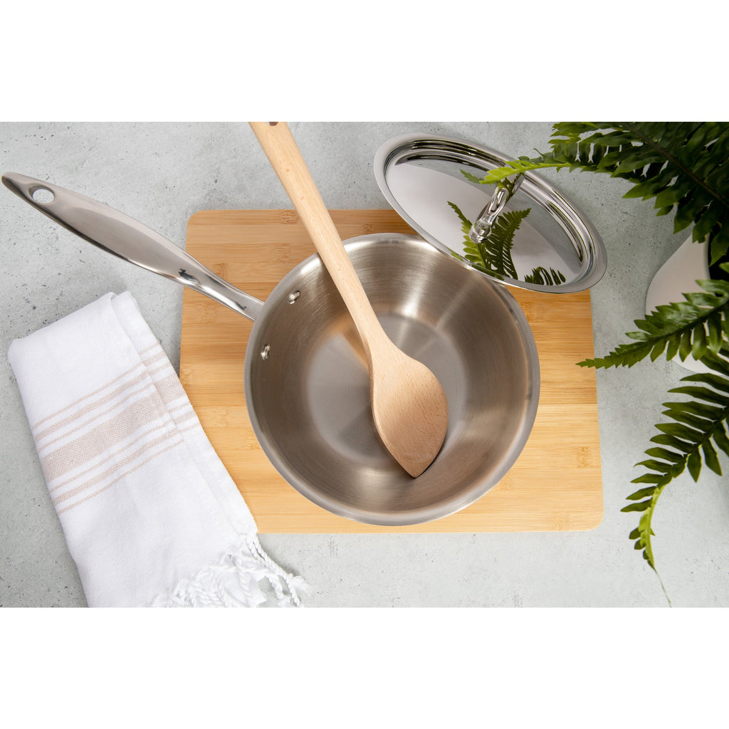 Titanium Series 2 Quart Saucier with Lid by Heritage Steel — view 5