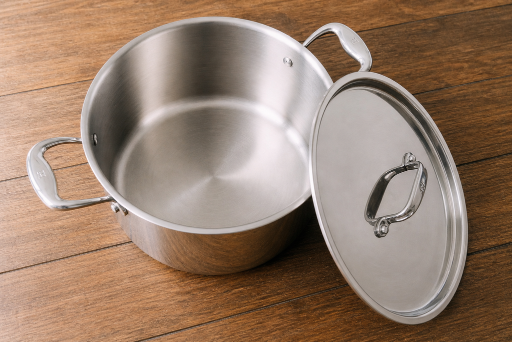 Titanium Series 8 Quart Stock Pot with Lid by Heritage Steel — view 3