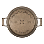 13.5-Inch Cast Iron Braiser - bottom view