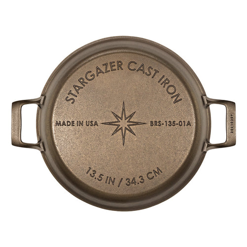 13.5-Inch Cast Iron Braiser - bottom view