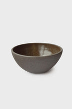 Handmade Dark Stoneware Bowl "Pumpernickel"