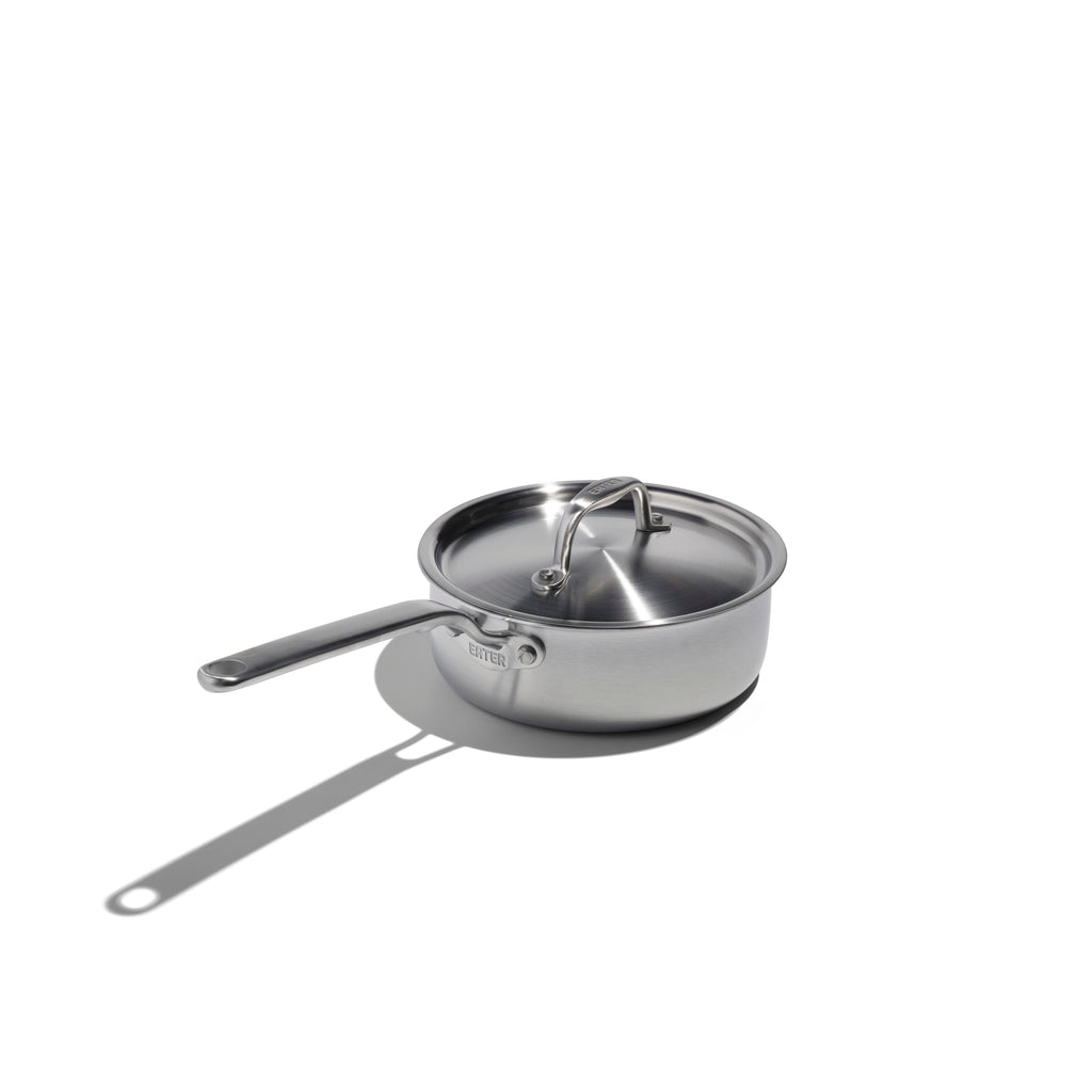 Eater x Heritage Steel 2 Quart Saucepan with Lid by Heritage Steel