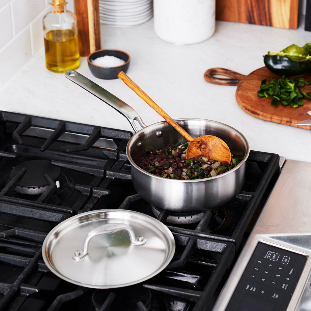 Eater x Heritage Steel 2 Quart Saucepan with Lid by Heritage Steel — view 2