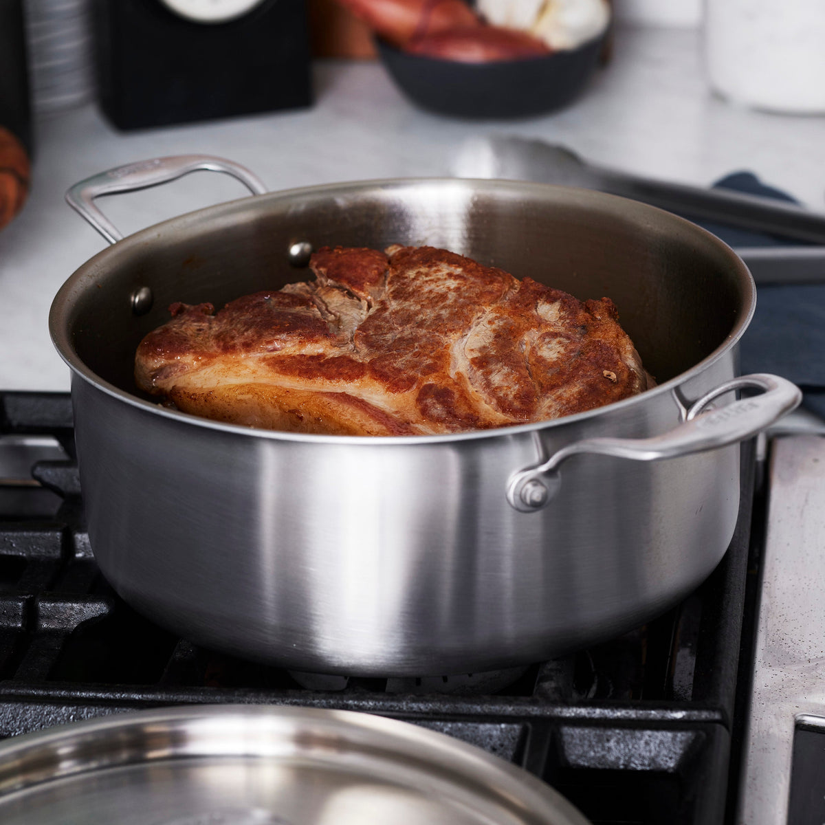 Eater x Heritage Steel 6 Quart Rondeau with Lid by Heritage Steel — view 4
