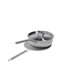 Eater x Heritage Steel 3 Quart Saucier with Lid by Heritage Steel