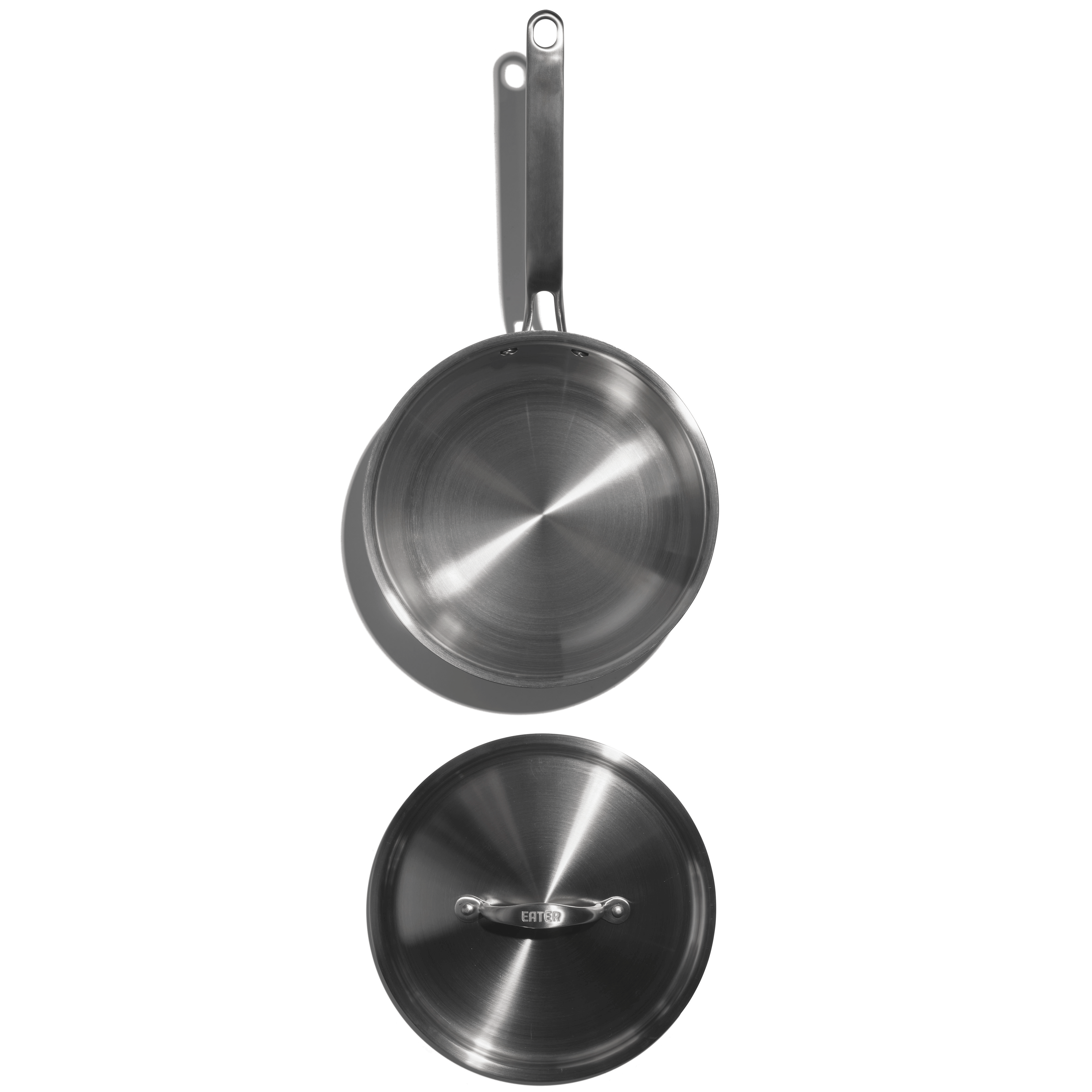 Eater x Heritage Steel 3 Quart Saucier with Lid by Heritage Steel — view 3