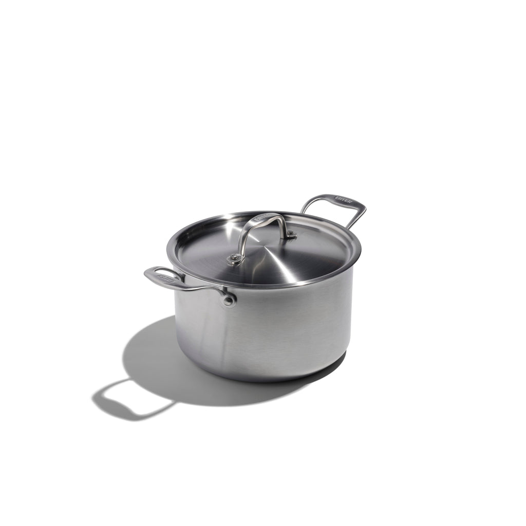 Eater x Heritage Steel 5 Quart Sauce Pot with Lid by Heritage Steel