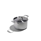 Eater x Heritage Steel 5 Quart Sauce Pot with Lid by Heritage Steel