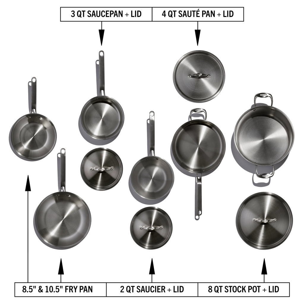 Eater x Heritage Steel 10 Piece Cookware Set by Heritage Steel — view 5