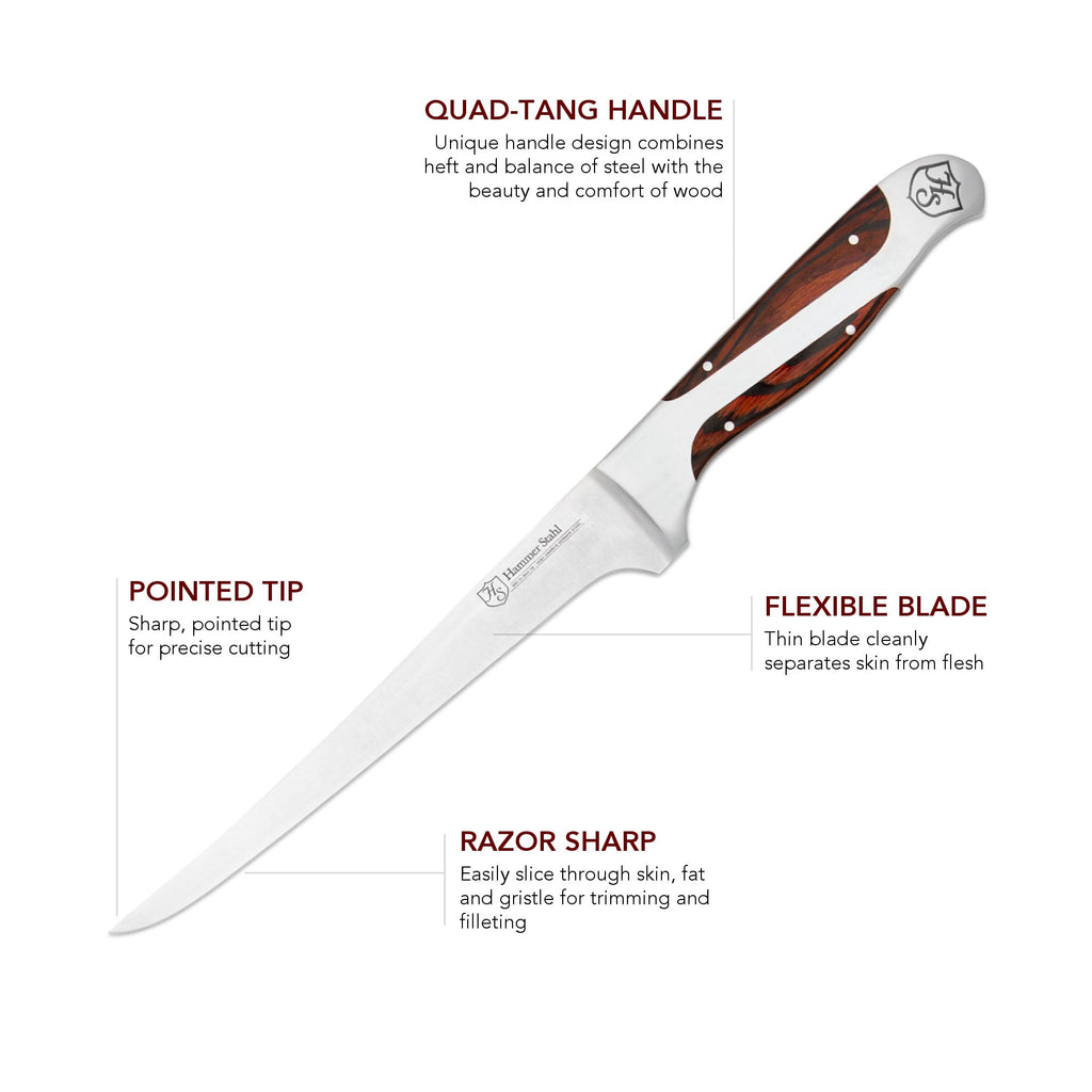 Hammer Stahl 7-inch Fillet Knife by Heritage Steel — view 3