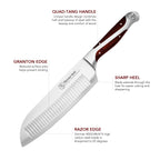 Hammer Stahl 7.5-inch Santoku Knife by Heritage Steel — view 3
