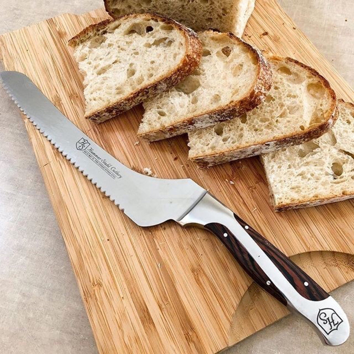 Hammer Stahl 9-inch Offset Bread Knife by Heritage Steel — view 2