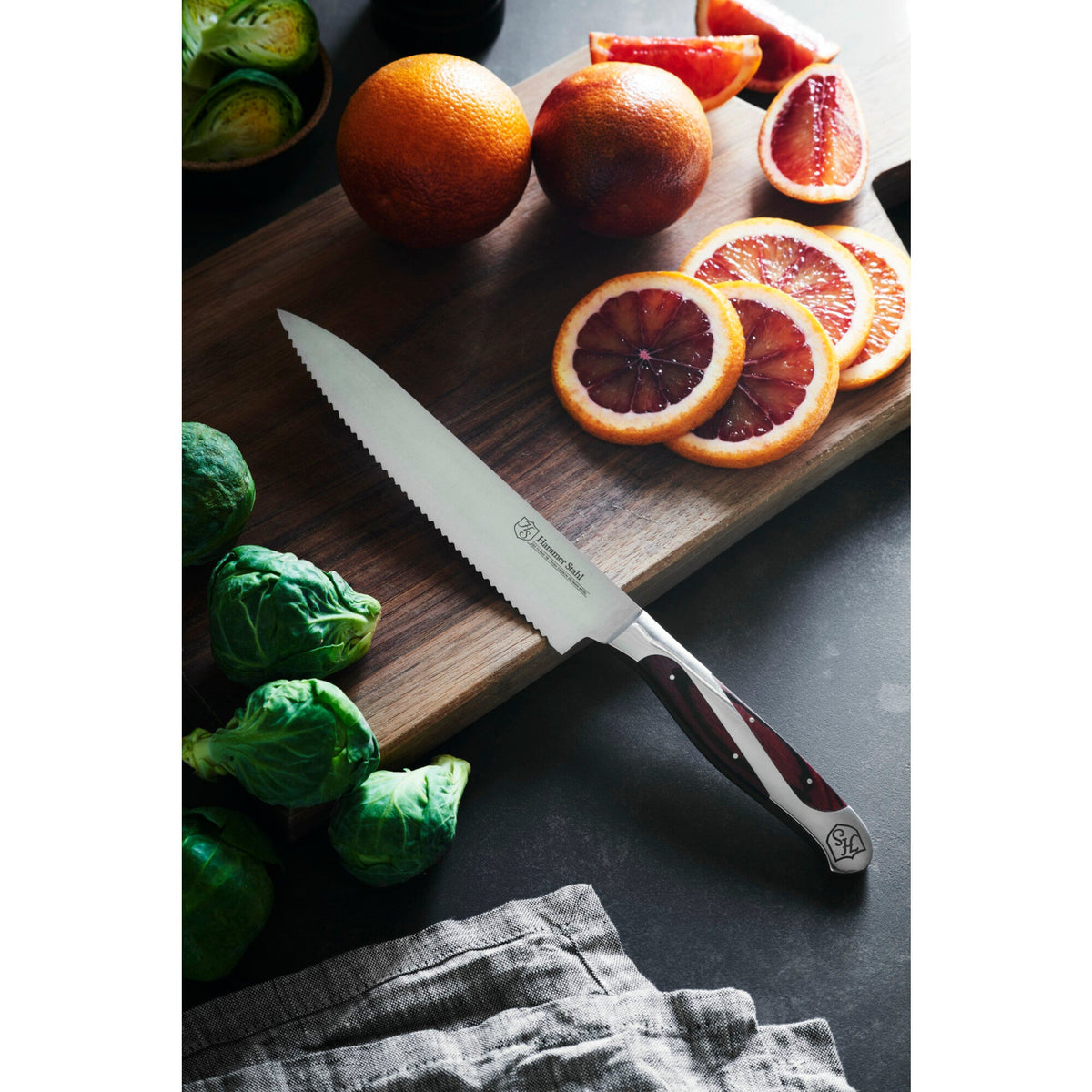Hammer Stahl 6-inch Serrated Utility Knife by Heritage Steel — view 2