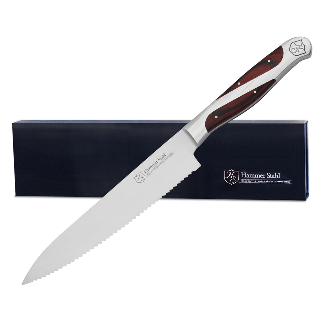 Hammer Stahl 6-inch Serrated Utility Knife by Heritage Steel