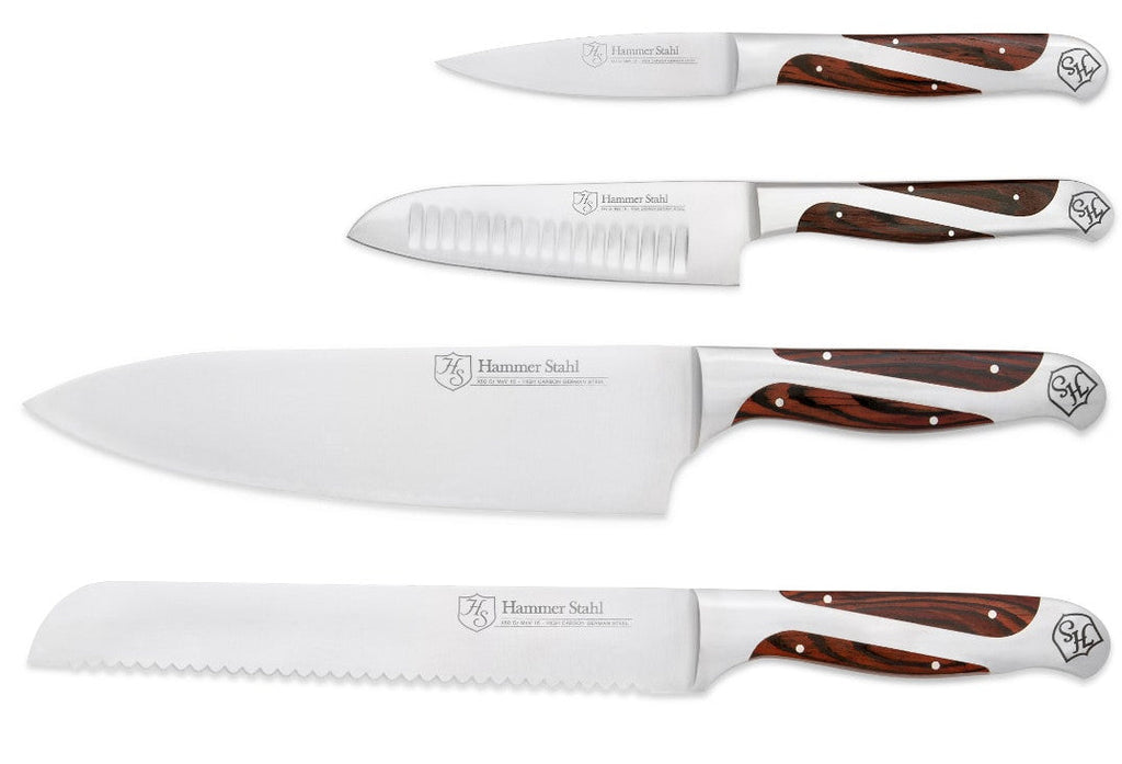 Hammer Stahl 4 Piece Cutlery Essentials by Heritage Steel — view 3