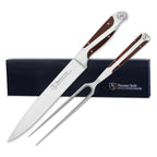 Hammer Stahl Carving Knife & Fork Set by Heritage Steel