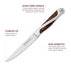 Hammer Stahl 4 Piece Steak Knife Set by Heritage Steel — view 3