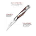 Hammer Stahl Bird's Beak Paring Knife by Heritage Steel — view 3