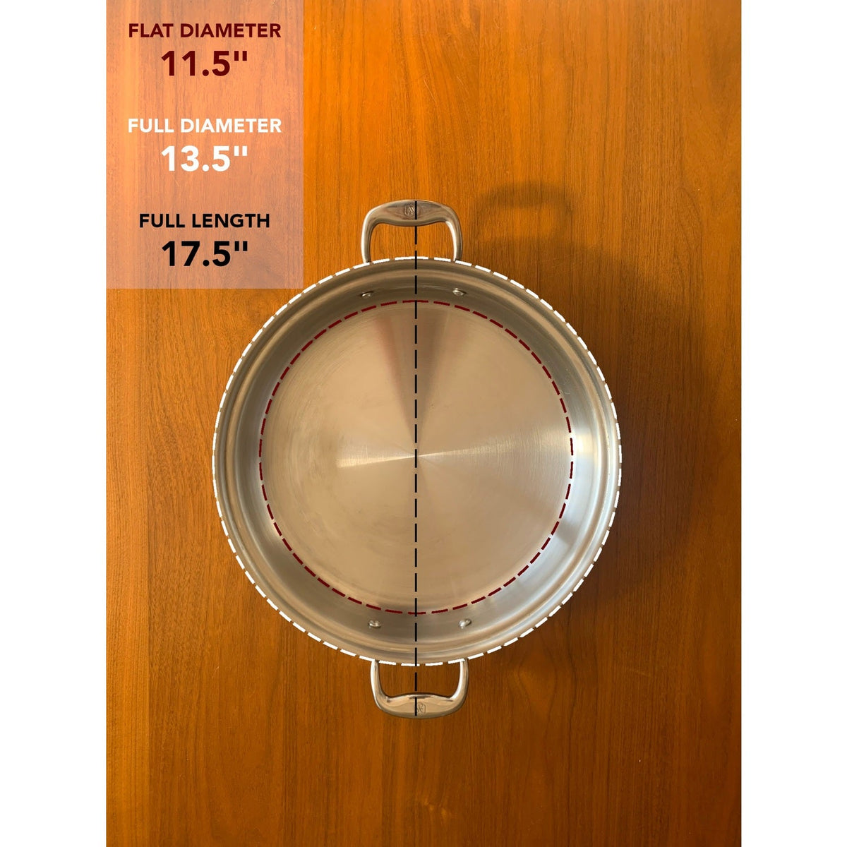 Titanium Series 12 Quart Stock Pot by Heritage Steel — view 2
