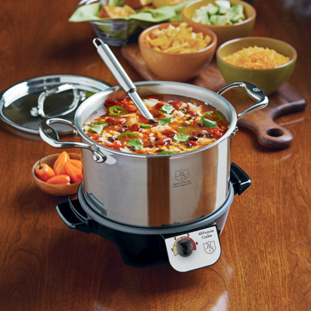 Titanium Series 5 Quart Sauce Pot with Lid by Heritage Steel — view 2