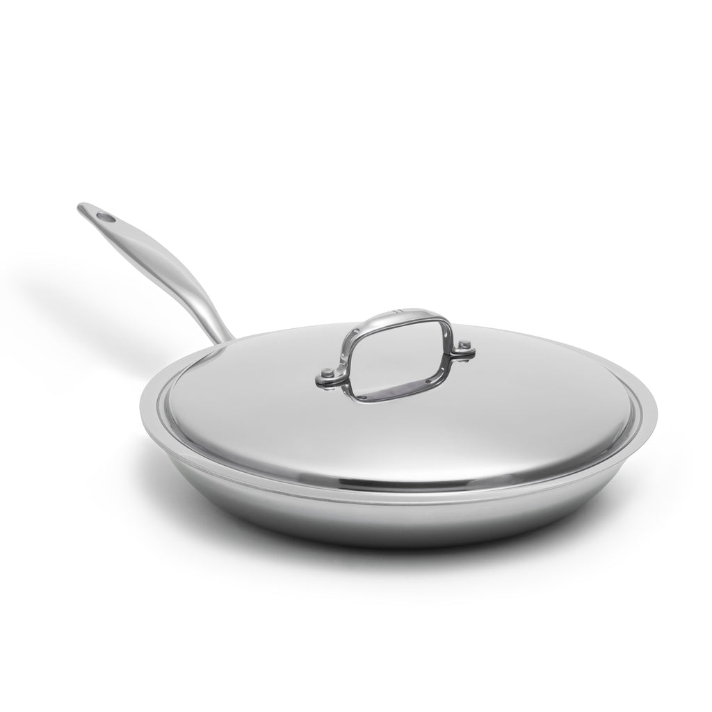 Titanium Series 12-inch Fry Pan with Lid by Heritage Steel