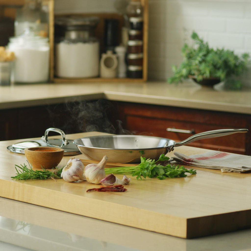 Titanium Series 10.5-inch Fry Pan with Lid by Heritage Steel — view 2