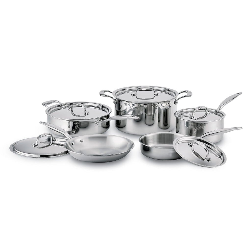 Titanium Series 10 Piece Cookware Set by Heritage Steel