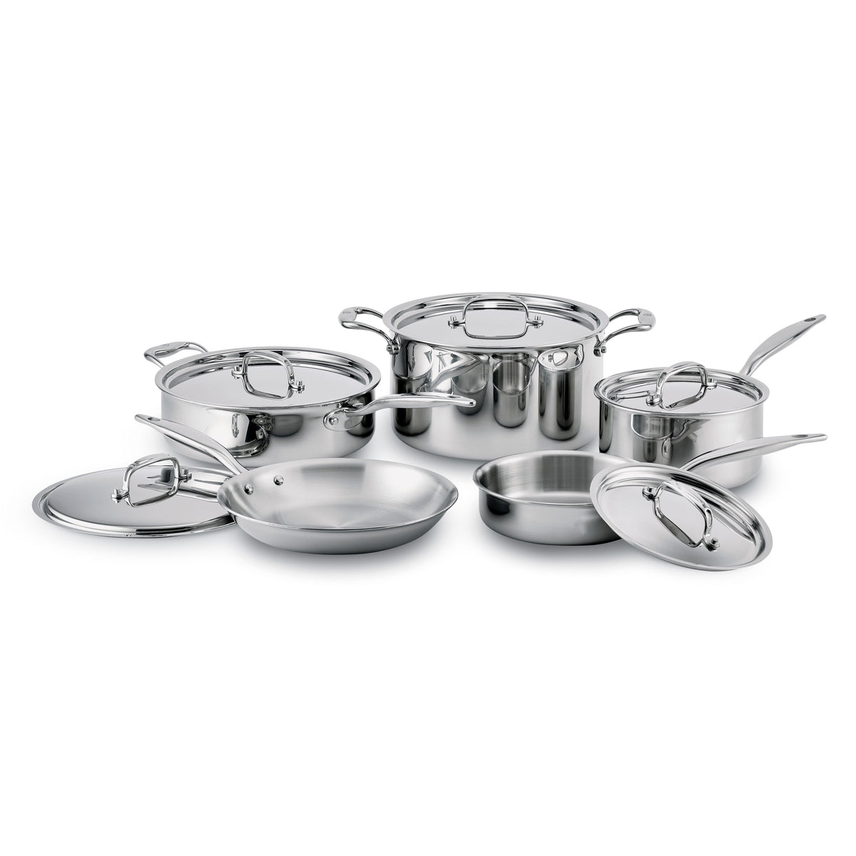 Titanium Series 10 Piece Cookware Set by Heritage Steel