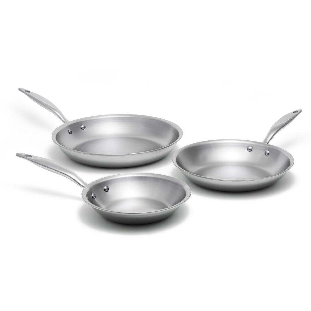 Titanium Series 3 Piece Fry Pan Set by Heritage Steel