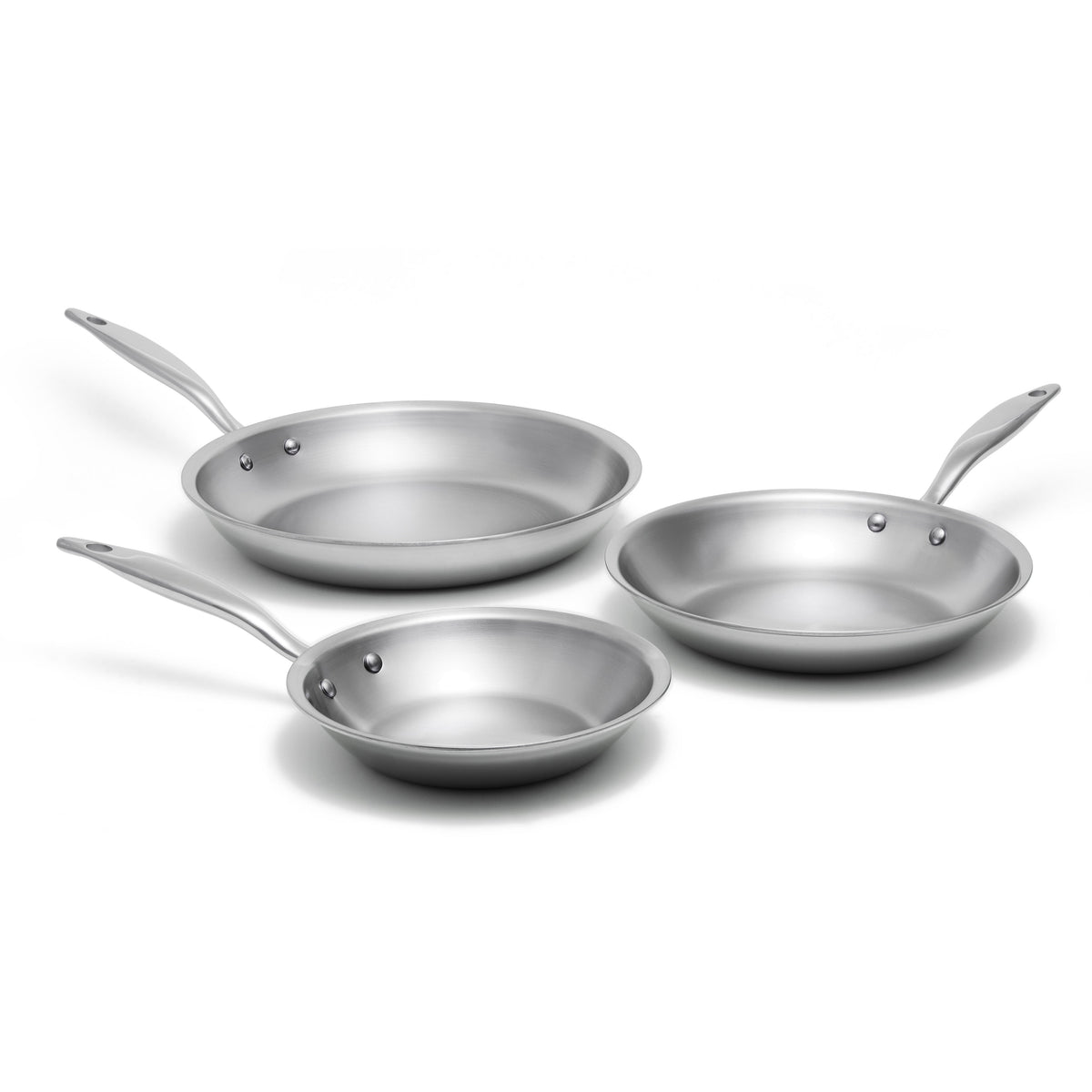 Titanium Series 3 Piece Fry Pan Set by Heritage Steel