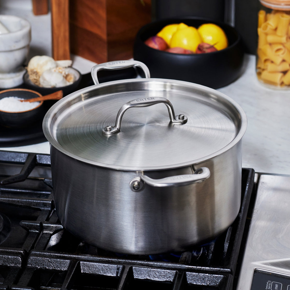Eater x Heritage Steel 8 Quart Stock Pot with Lid by Heritage Steel — view 6