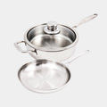 Premium Clad 3-Piece Stainless Steel Set