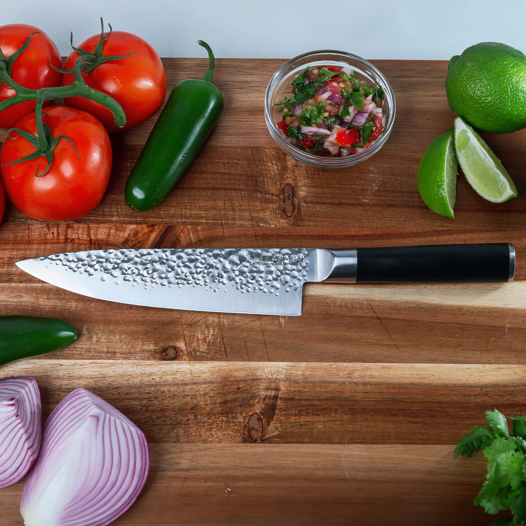 8" Hammered Chef Knife