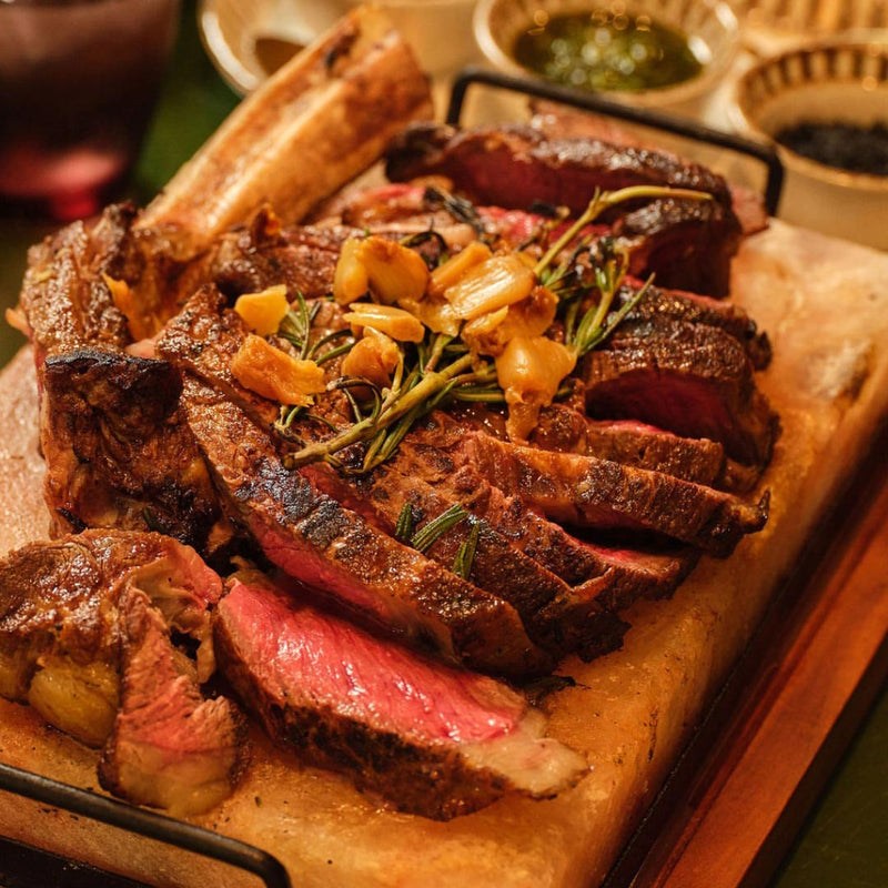 Flambéed Tomahawk