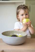 Stoneware Large Fruit Bowl "Concrete"