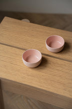 Handmade Porcelain Pinch Bowl. Powder Pink