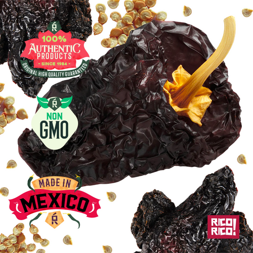 Ancho Dried Chiles – Sweet & Smoky Mexican Peppers (Mild Heat) by Rico Rico - product photo 1