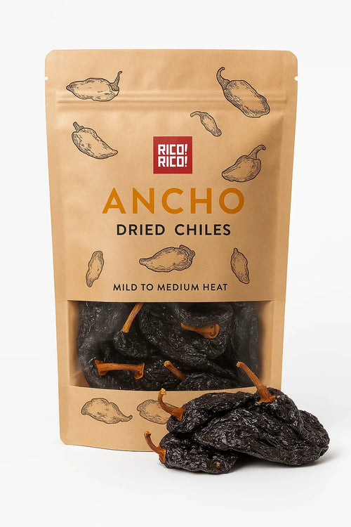 Ancho Dried Chiles – Sweet & Smoky Mexican Peppers (Mild Heat) by Rico Rico - product photo 2