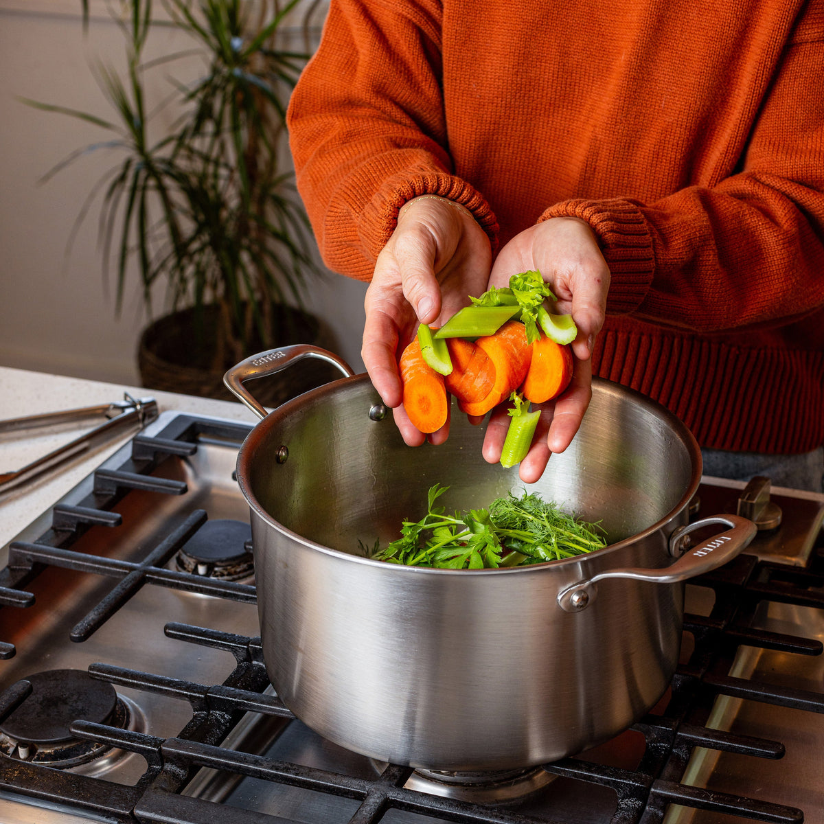 Eater x Heritage Steel 8 Quart Stock Pot with Lid by Heritage Steel — view 2