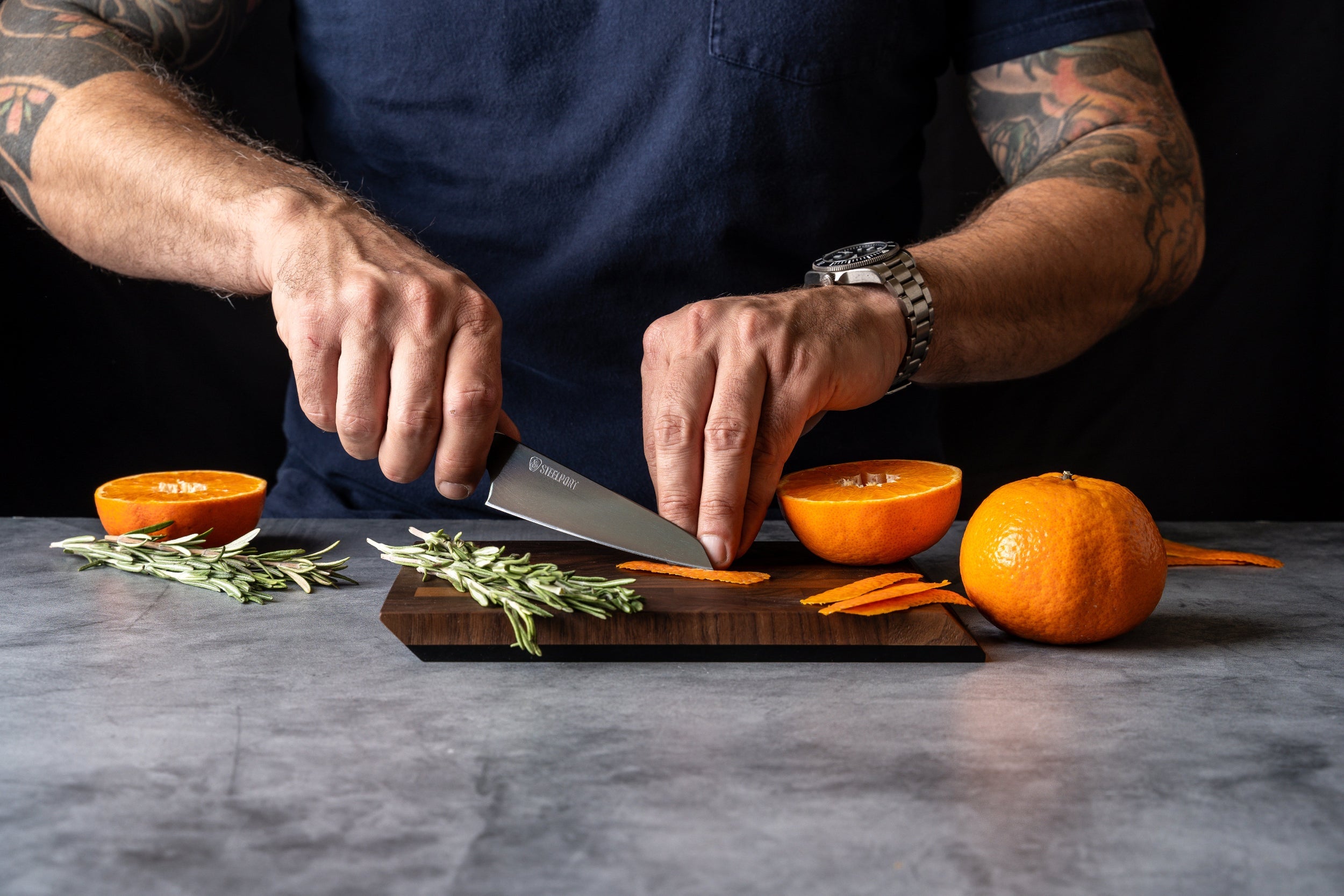SteelCore™ 2-in-1 Walnut Cutting Board, 9"x6"