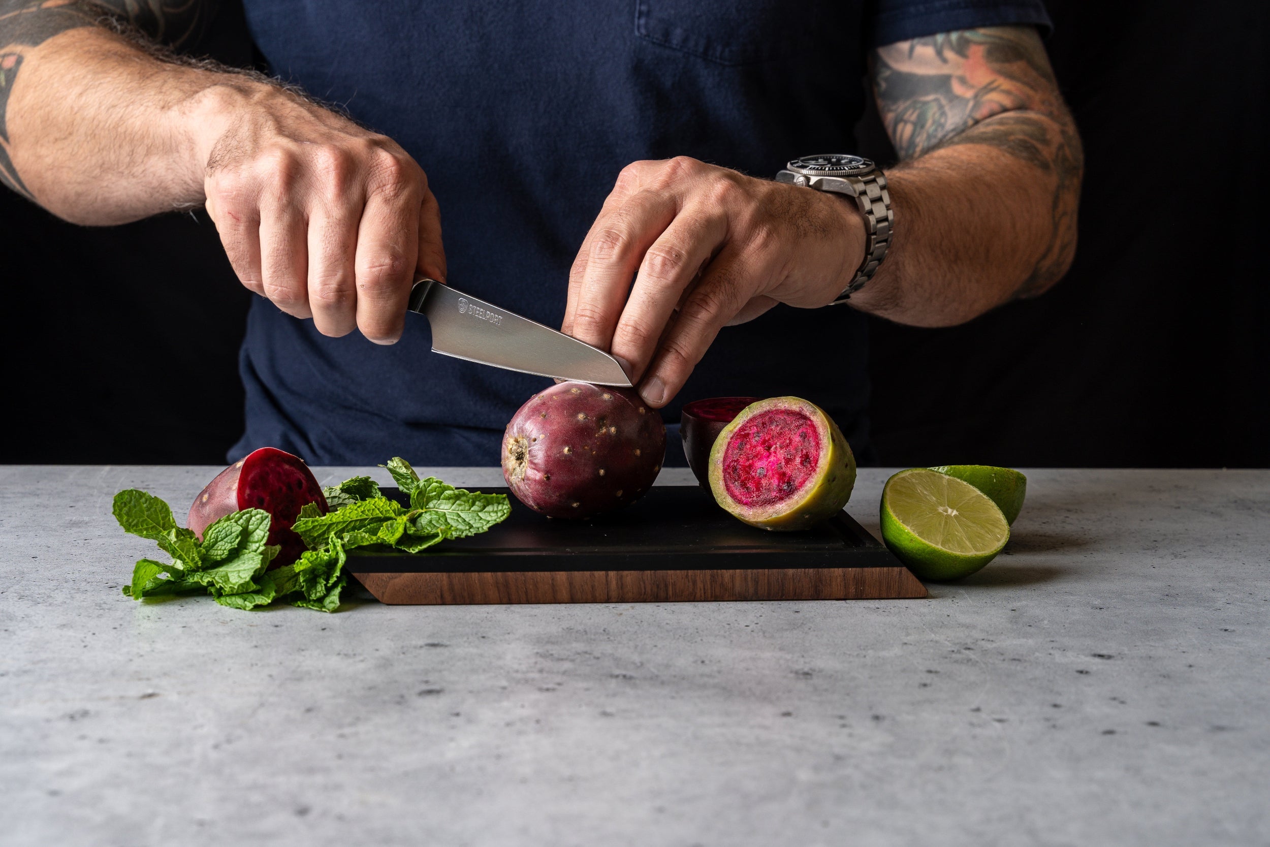 SteelCore™ 2-in-1 Walnut Cutting Board, 9"x6"