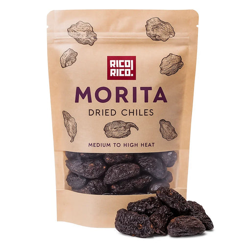 Chipotle Morita Dried Chiles – Smoky & Medium Heat Mexican Peppers by Rico Rico - product photo 1