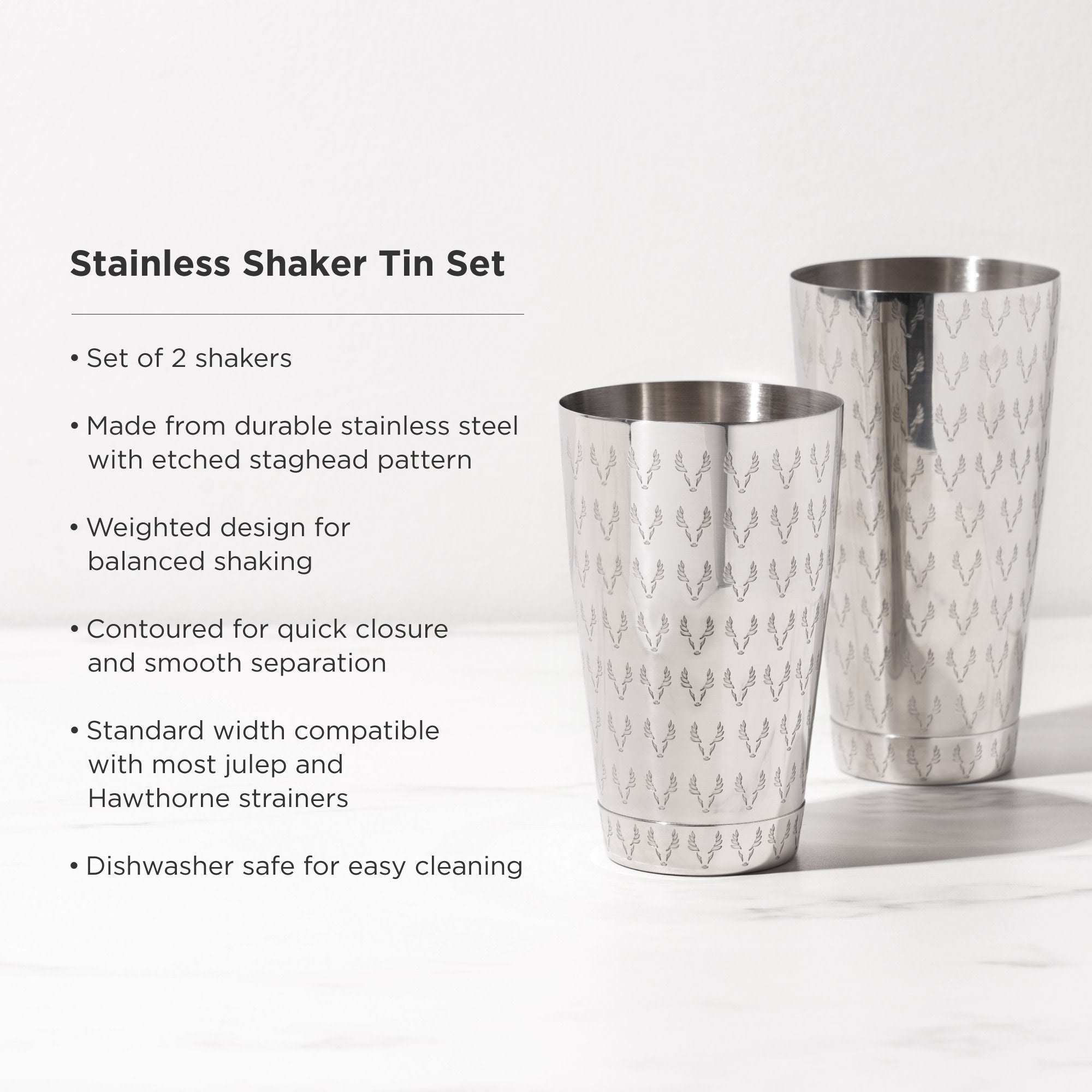 Harrison Staghead Shaker Tin Set