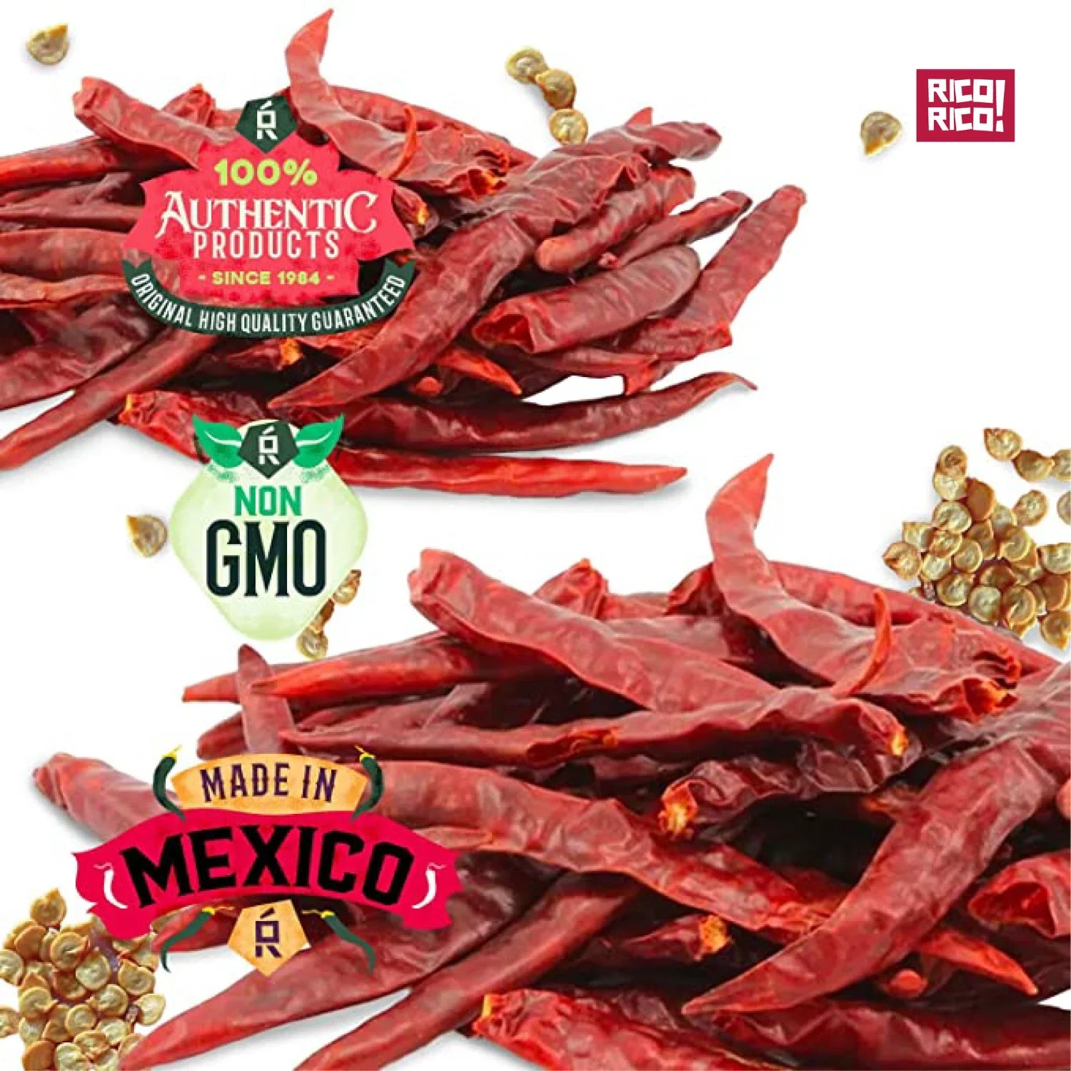 Dried Mexican Chiles 3-Pack – Ancho, Guajillo & Arbol Peppers